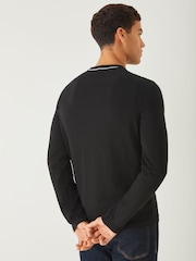 Negro - BOSS Regular Fit Ever Crew Neck Jumper - Imagen 2 de 5