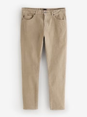 BOSS Cream Slim-Fit Delaware Cord Trousers - Image 1 of 1