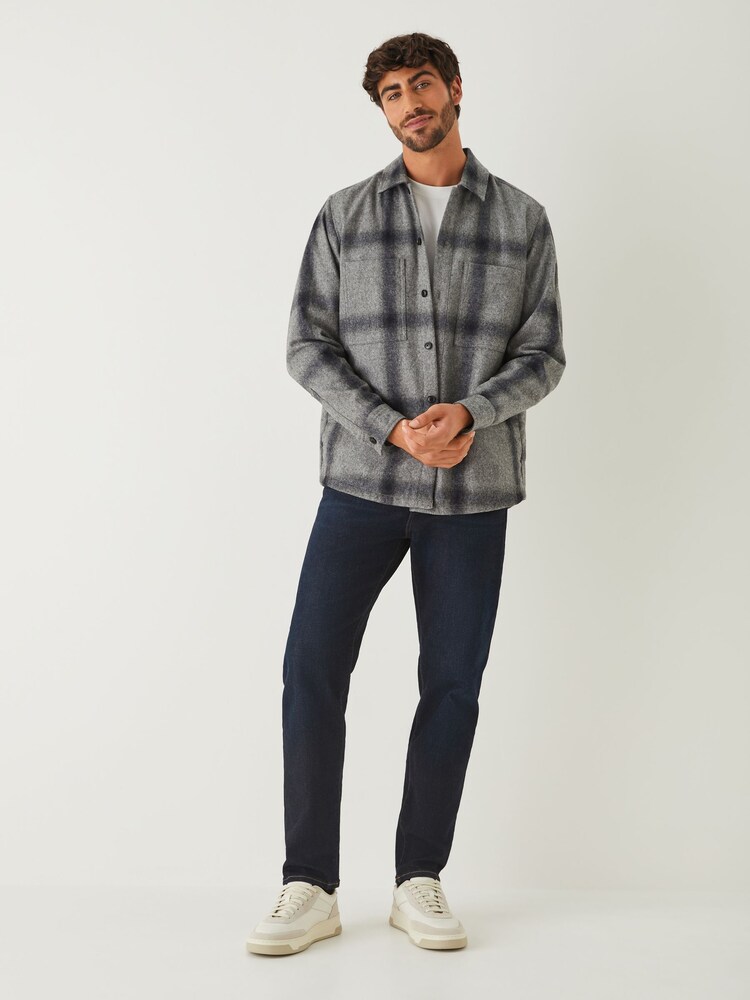 BOSS Grey Locky Button Through Overshirt - Image 2 of 4 BOSS Grey Locky Button Through Overshirt - Image 2 of 4