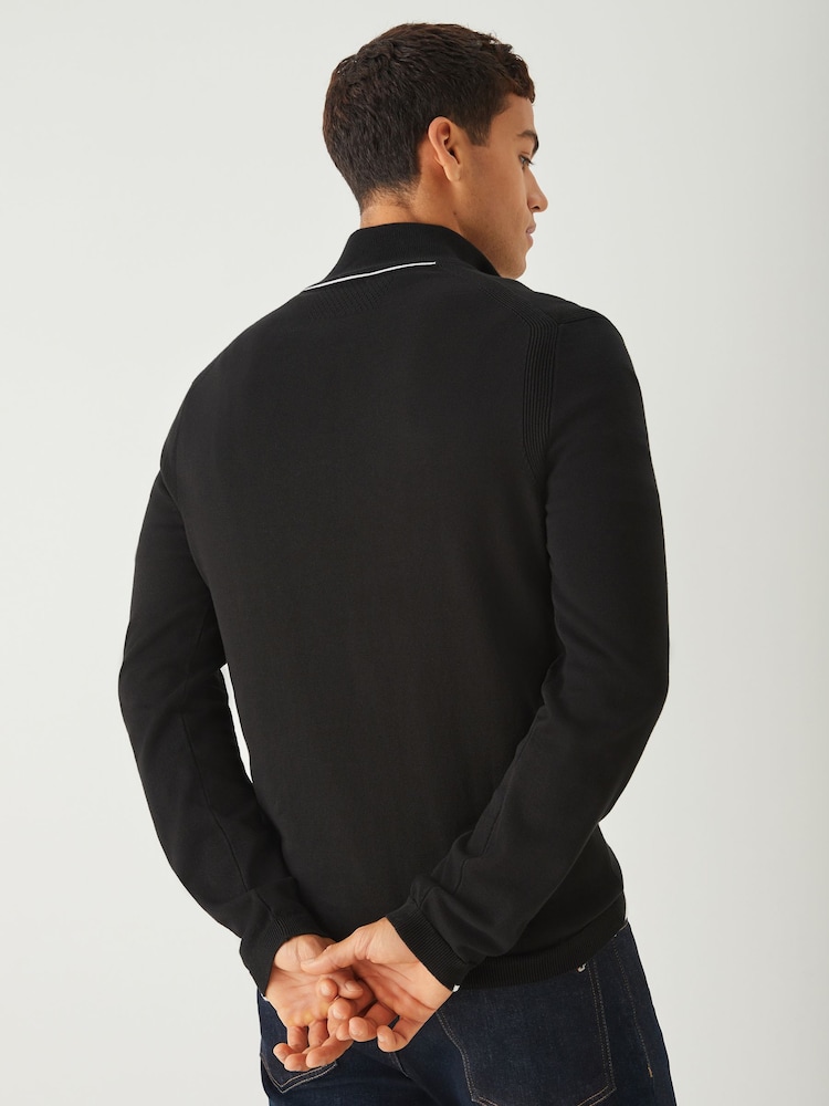 BOSS Black Regular Fit Ever Quarter Zip Jumper - Image 2 of 5