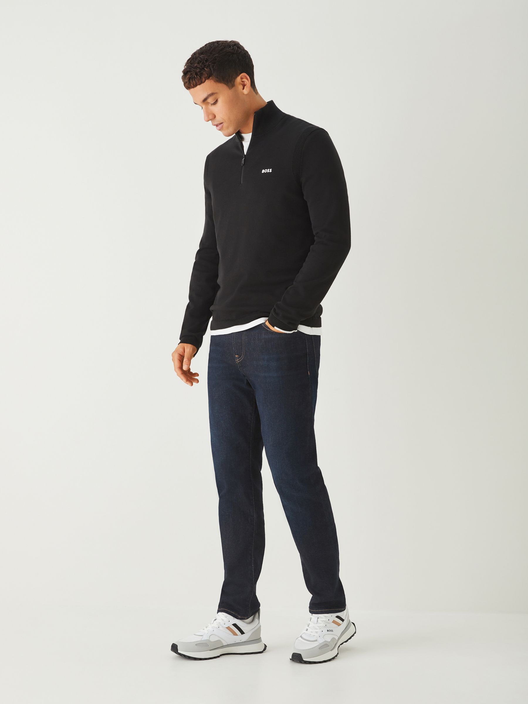 Buy BOSS Black Regular Fit Ever Quarter Zip Jumper from Next Canada