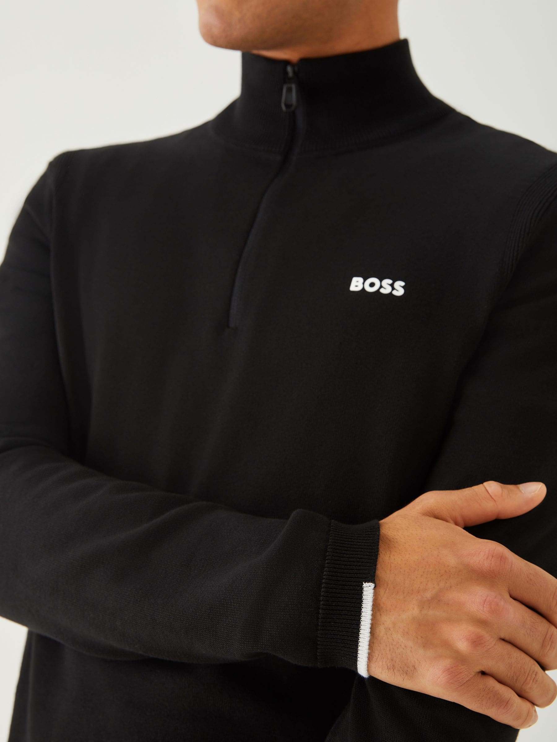 Buy BOSS Black Regular Fit Ever Quarter Zip Jumper from Next Canada