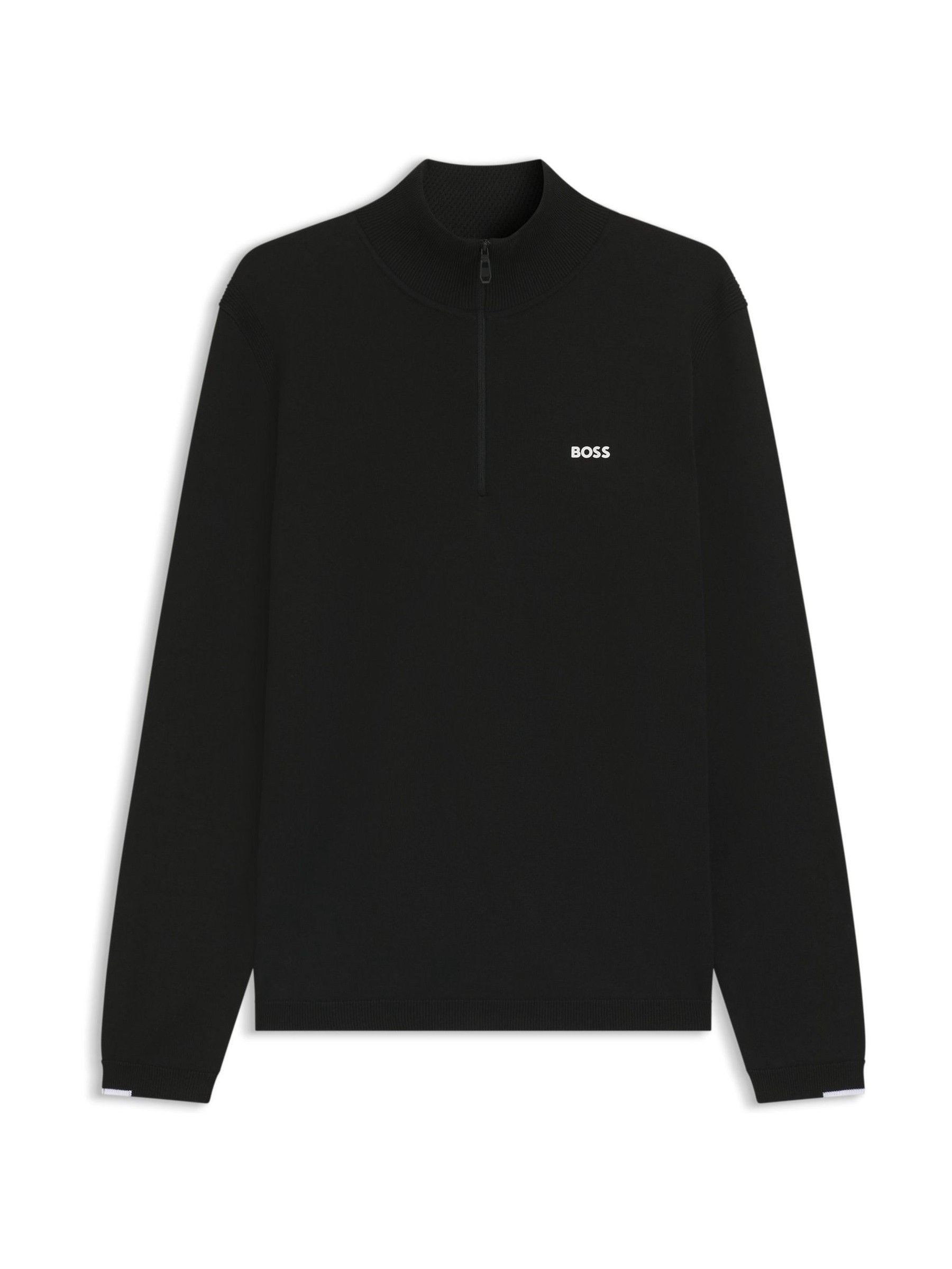 【BOSS】 Buy BOSS Black Regular Fit Ever Quarter Zip Jumper from Next Canada