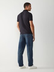 BOSS Blue Regular Fit Tech Polo Shirt - Image 3 of 5