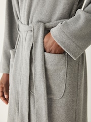 BOSS Grey Towelling Hooded Robe - Image 3 of 3