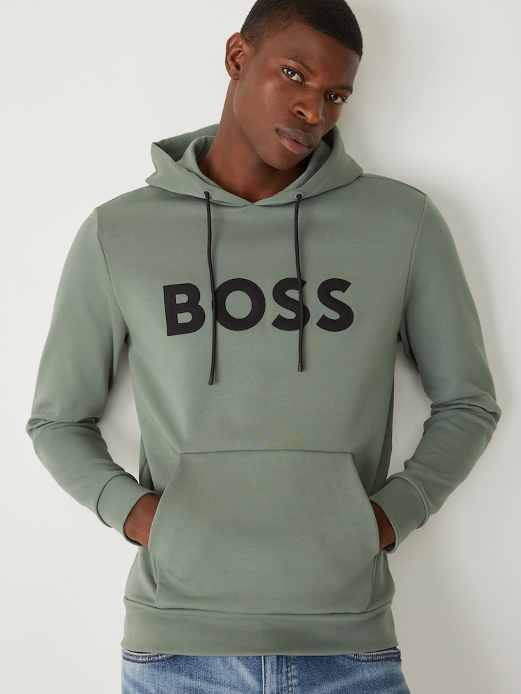 BOSS Green Soody Zone Logo Hoodie - Image 1 of 4