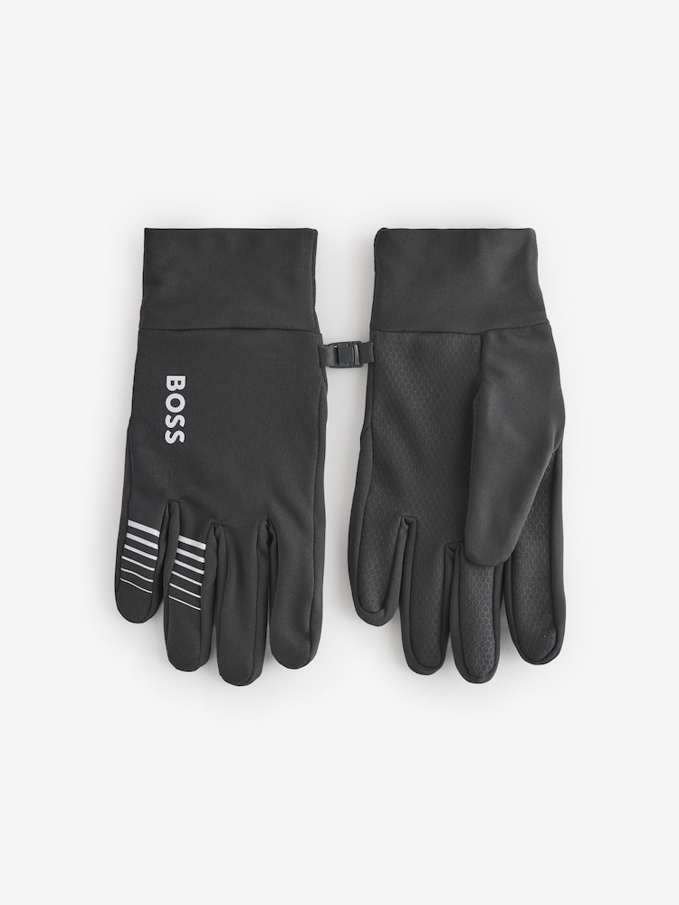 BOSS Black Logo Gloves - Image 1 of 2 BOSS Black Logo Gloves - Image 1 of 2