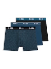 BOSS Black Power Logo Boxers 3 Pack - Image 1 of 1