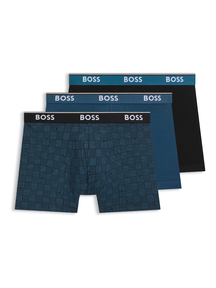 BOSS Black Power Logo Boxers 3 Pack - Image 1 of 1