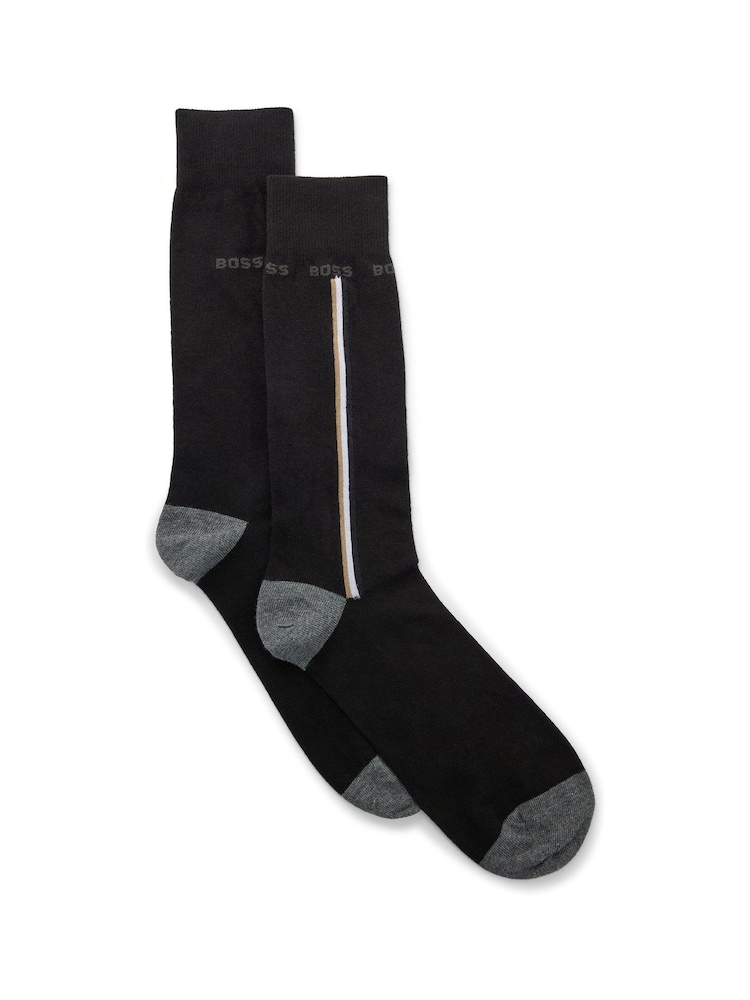 BOSS Black Logo Socks 2 Pack - Image 1 of 1