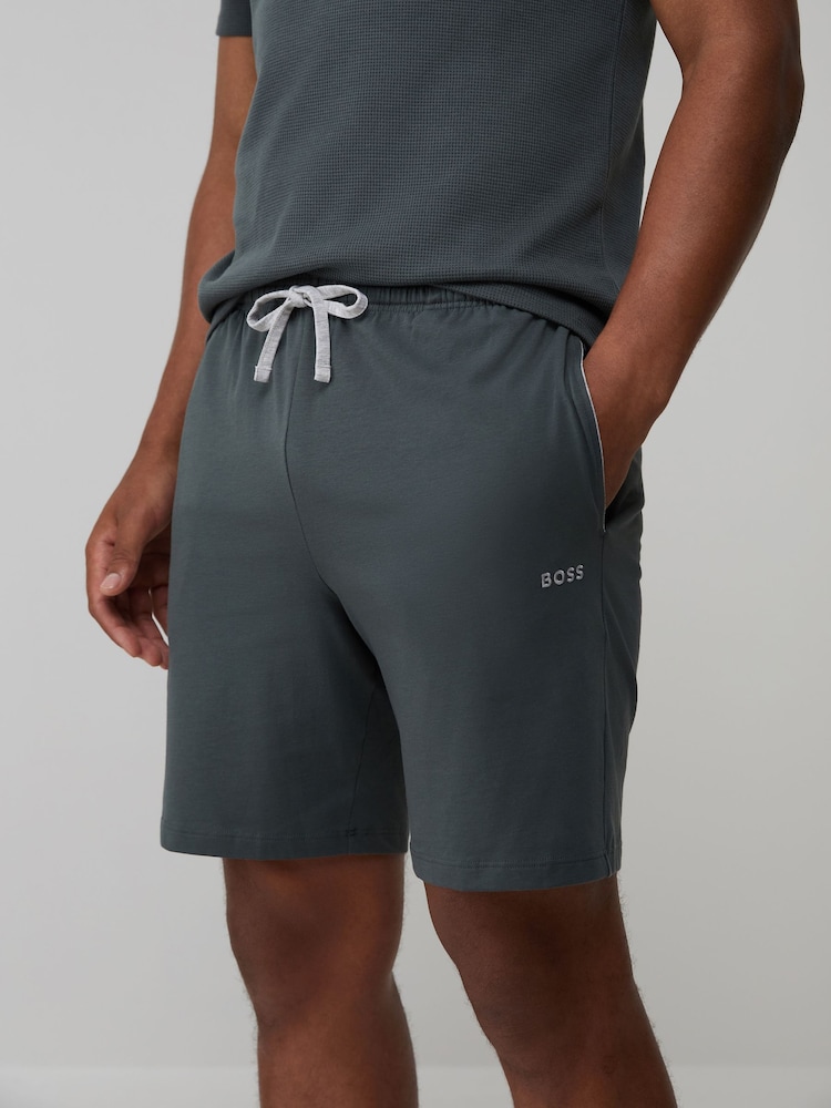 BOSS Green Regular-Fit Logo Stretch Shorts - Image 1 of 3 BOSS Green Regular-Fit Logo Stretch Shorts - Image 1 of 3