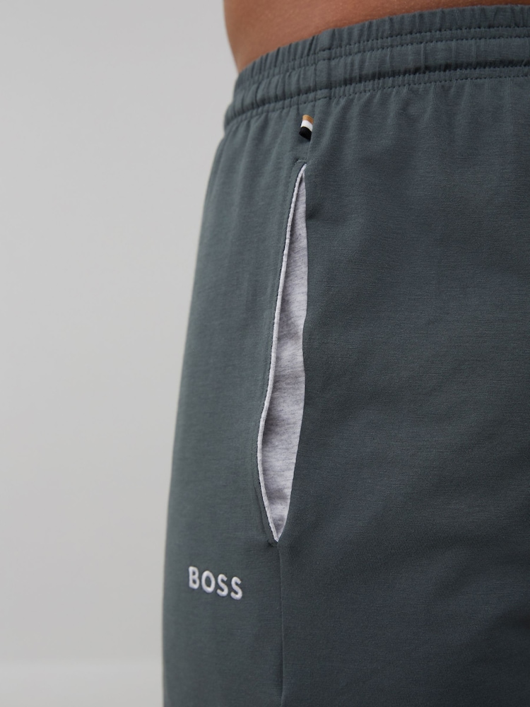 BOSS Green Regular-Fit Logo Stretch Shorts - Image 3 of 3 BOSS Green Regular-Fit Logo Stretch Shorts - Image 3 of 3