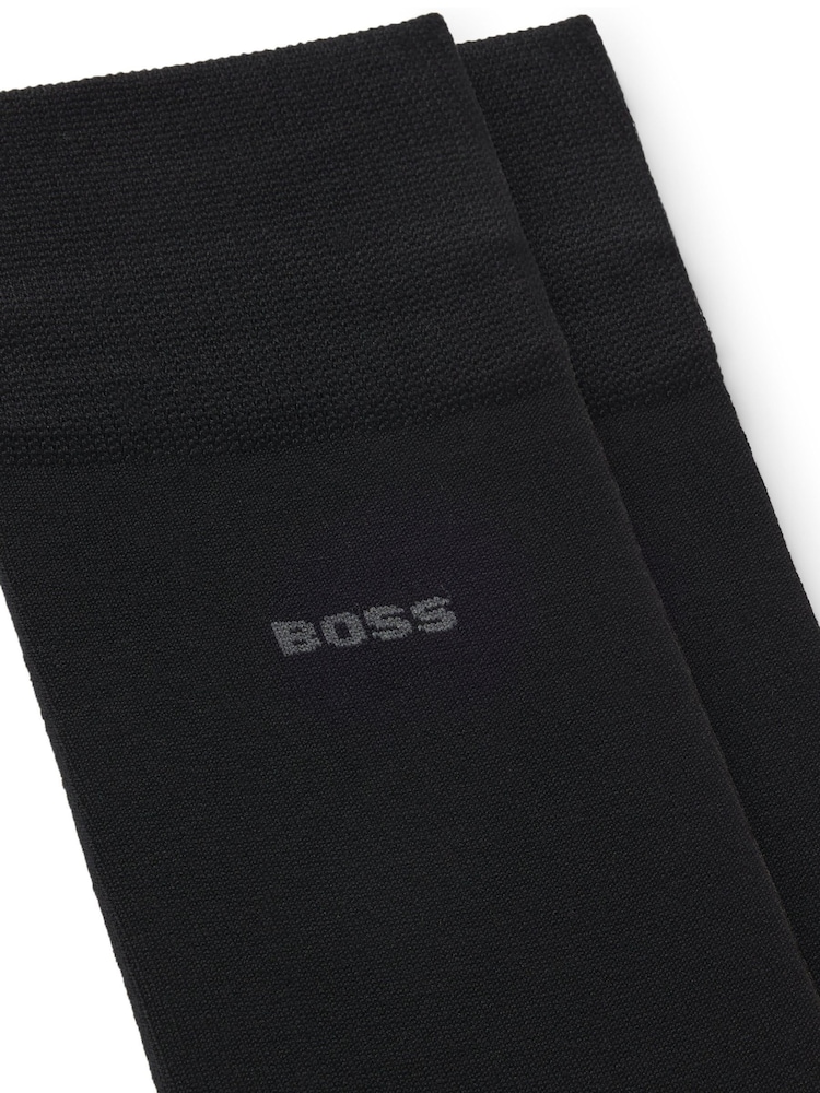 BOSS Black Logo Socks 2 Pack - Image 3 of 3 BOSS Black Logo Socks 2 Pack - Image 3 of 3