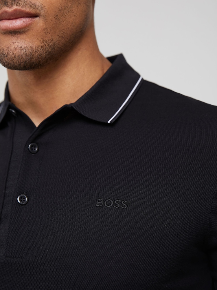 BOSS Black Paule Tech Polo Shirt - Image 5 of 5 BOSS Black Paule Tech Polo Shirt - Image 5 of 5