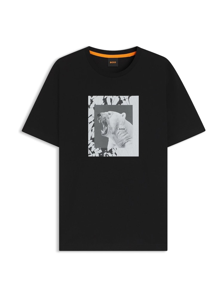 BOSS Black Graphic Print Logo Regular Fit T-Shirt - Image 1 of 1