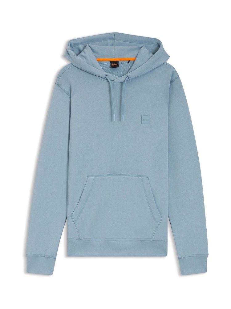 BOSS Blue Dark Regular-Fit Wetalk Logo Hoodie - Image 1 of 1