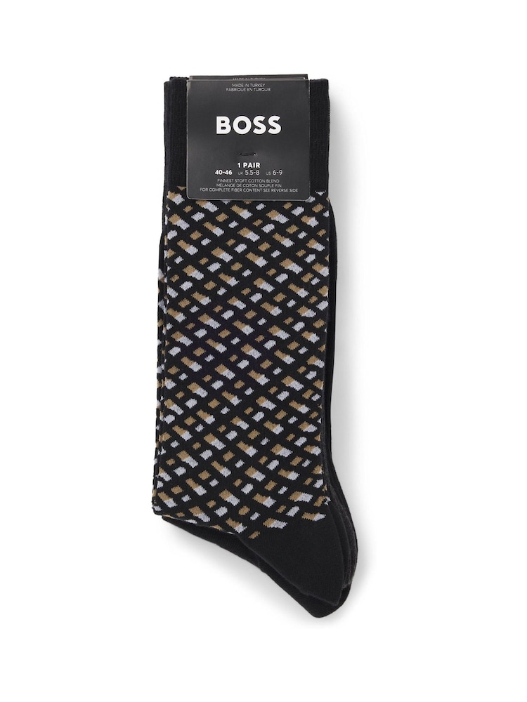 BOSS Black Logo Socks 4 Pack - Image 2 of 2