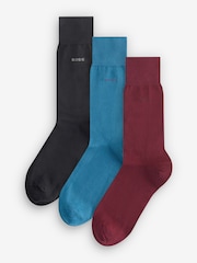 BOSS Natural Logo Socks 3 Pack - Image 1 of 4
