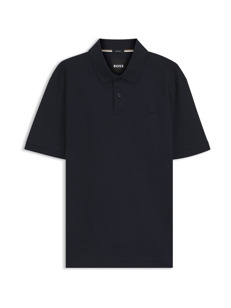 BOSS Blue Regular Fit  Parris Box Logo Polo Shirt - Image 1 of 1