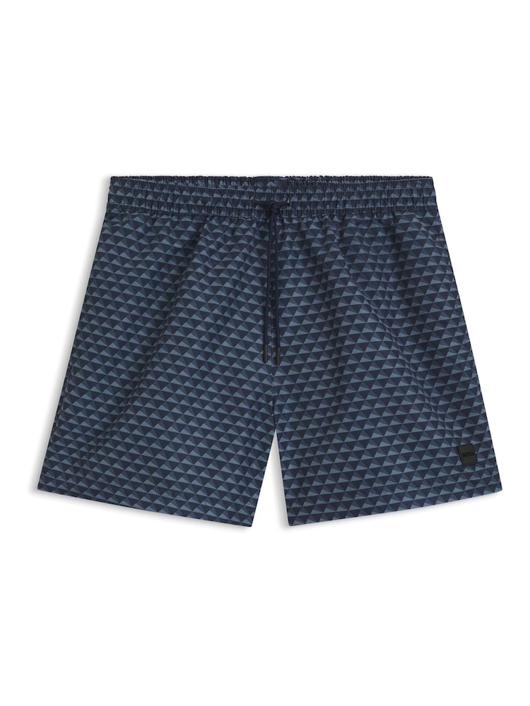 BOSS Blue Vibe Patch Logo Swim Shorts - Image 1 of 1