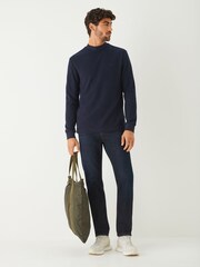 BOSS Blue Regular Fit Explorer Logo T-Shirt - Image 3 of 4