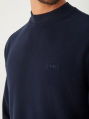 BOSS Blue Regular Fit Explorer Logo T-Shirt - Image 4 of 4
