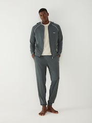 BOSS Green Stretch Cotton Zip-Up Hoodie - Image 2 of 4