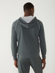 BOSS Green Stretch Cotton Zip-Up Hoodie - Image 3 of 4