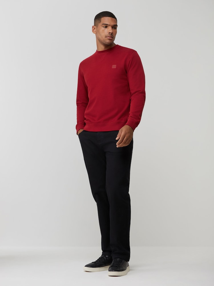 BOSS Red Westart Crew Neck Logo Sweatshirt - Image 2 of 5 BOSS Red Westart Crew Neck Logo Sweatshirt - Image 2 of 5