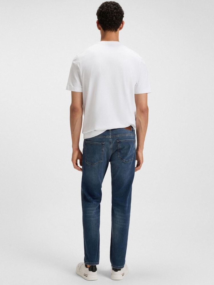 BOSS Blue Regular Fit Blue Re.Maine Stretch Denim Jeans - Image 2 of 4