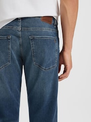 BOSS Blue Regular Fit Blue Re.Maine Stretch Denim Jeans - Image 3 of 4