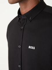 BOSS Black Regular Fit Motion Long Sleeve Shirt - Image 5 of 6