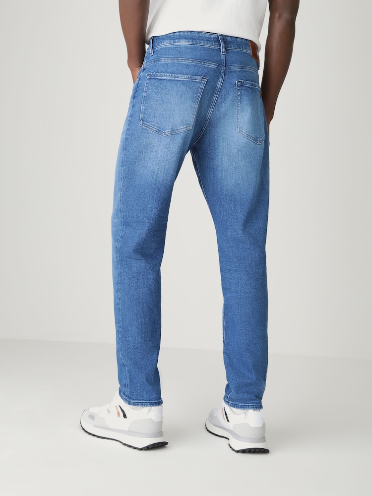 BOSS Blue Regular Fit Blue Re.Maine Stretch Denim Jeans - Image 2 of 7 BOSS Blue Regular Fit Blue Re.Maine Stretch Denim Jeans - Image 2 of 7