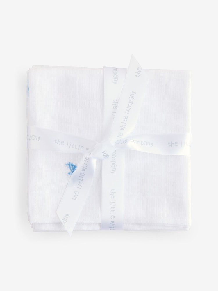 The White Company Cotton Under The Sea White Muslins 2 Pack - Image 2 of 4