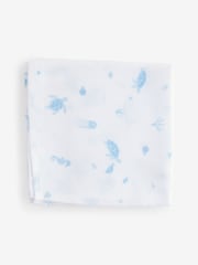 The White Company Cotton Under The Sea White Muslins 2 Pack - Image 3 of 4
