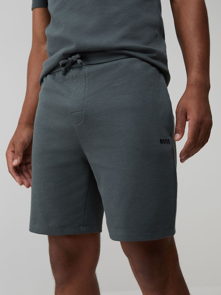 BOSS Green Waffle Shorts - Image 1 of 4