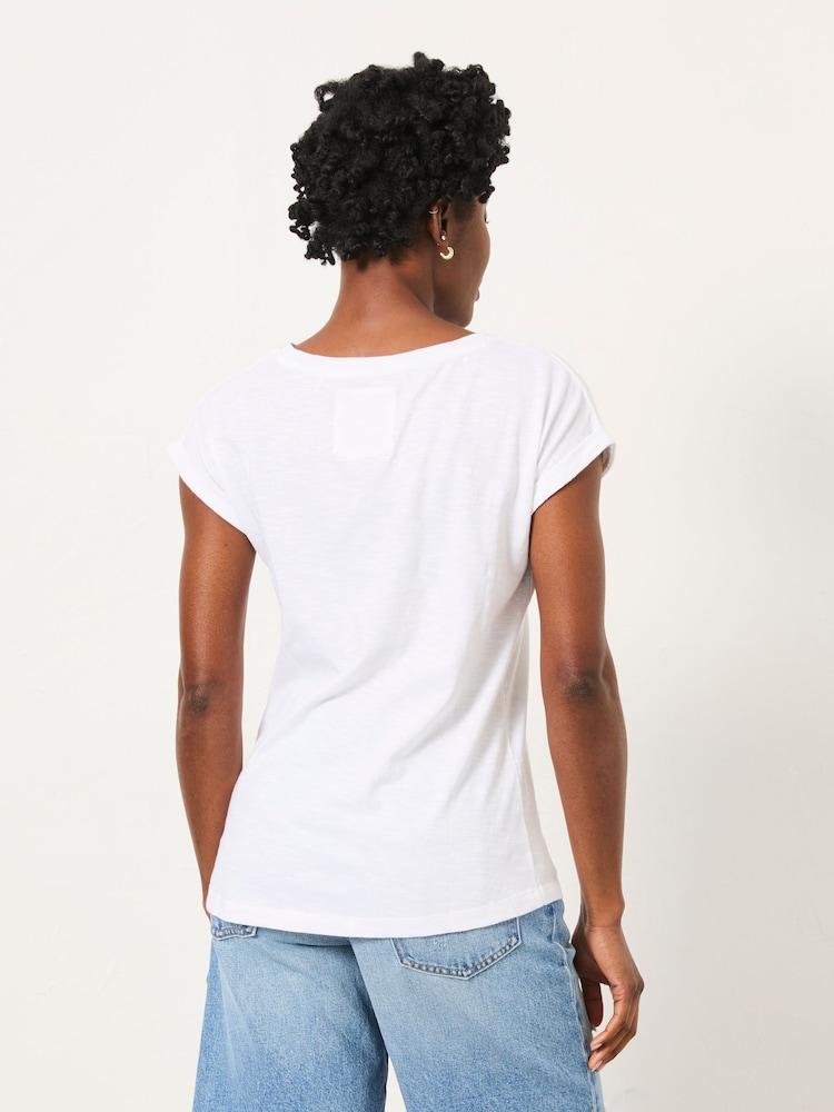 FatFace Ivy White Postcard Graphic T-Shirt - Image 2 of 5