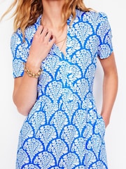 Boden Blue Naomi Short Sleeve Dress - Image 3 of 6