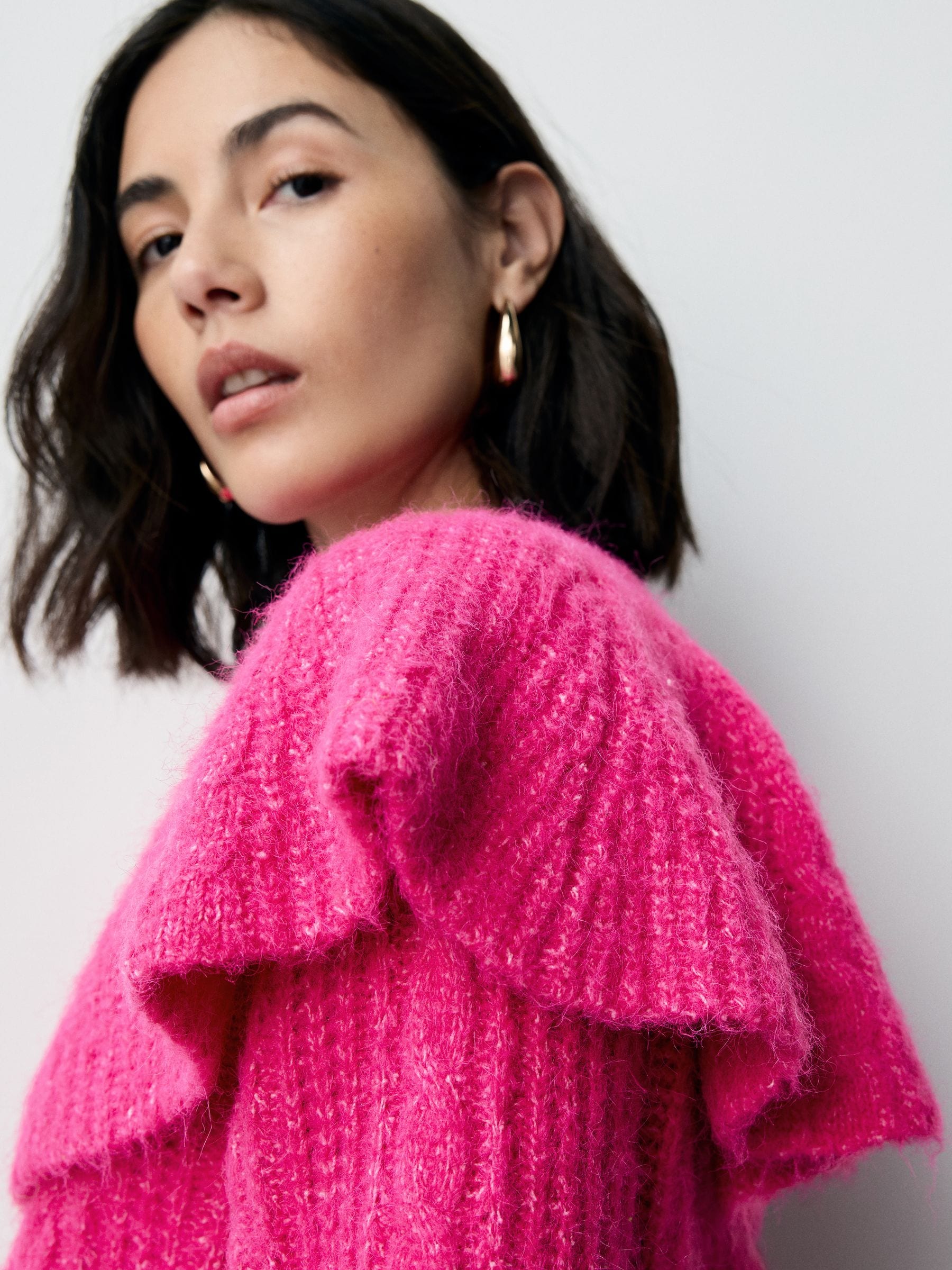 Buy Bright Pink Cable Knit Cape Cardigan from Next USA