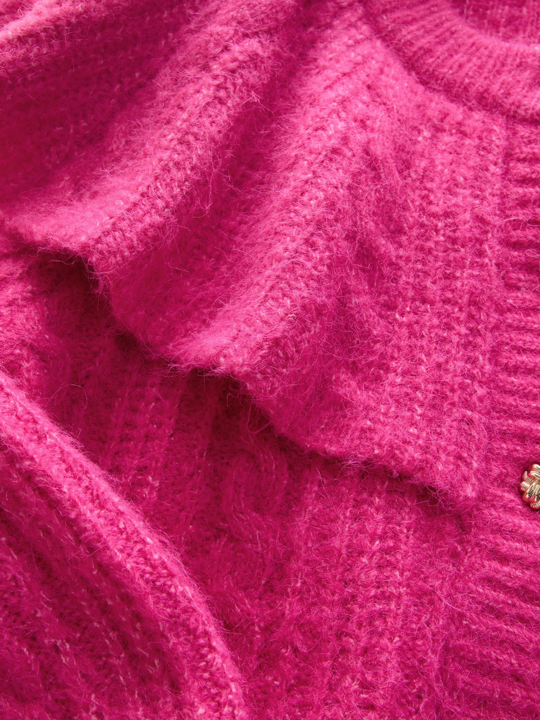 Buy Bright Pink Cable Knit Cape Cardigan from Next Luxembourg