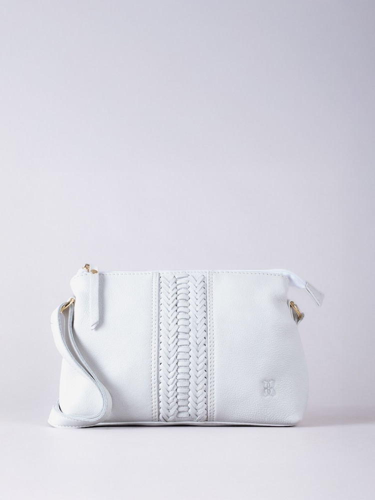 Lakeland Leather White Eden Cross-Body Bag - Image 1 of 9