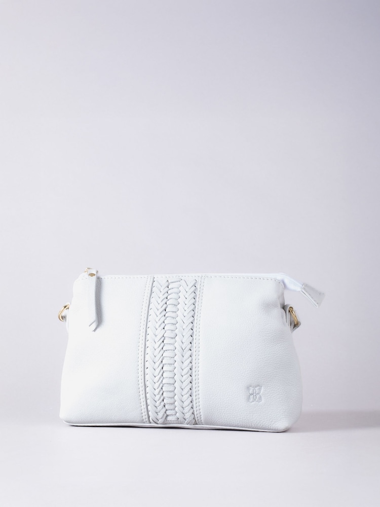 Lakeland Leather White Eden Cross-Body Bag - Image 2 of 9