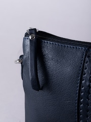 Lakeland Leather Blue Eden Cross-Body Bag - Image 6 of 8