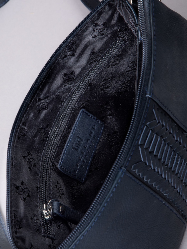 Lakeland Leather Blue Eden Cross-Body Bag - Image 8 of 8