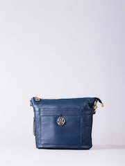 Lakeland Leather Blue Cartmel Cross-Body Bag - Image 1 of 7