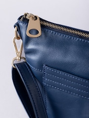 Lakeland Leather Blue Cartmel Cross-Body Bag - Image 4 of 7