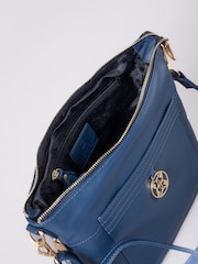 Lakeland Leather Blue Cartmel Cross-Body Bag - Image 7 of 7