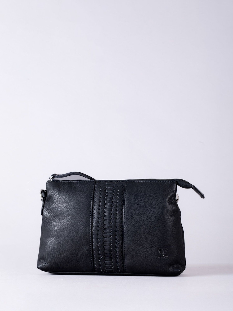 Lakeland Leather Black Eden Cross-Body Bag - Image 1 of 9