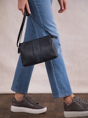 Lakeland Leather Black Eden Cross-Body Bag - Image 9 of 9