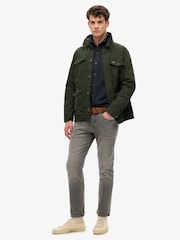 Superdry Green Military Lightweight Field 100% Cotton Jacket - Image 3 of 7